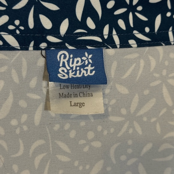 Ripskirt Hawaii Velcro Wrap Skirt Length 3 size L neutral blue print - Picture 2 of 4